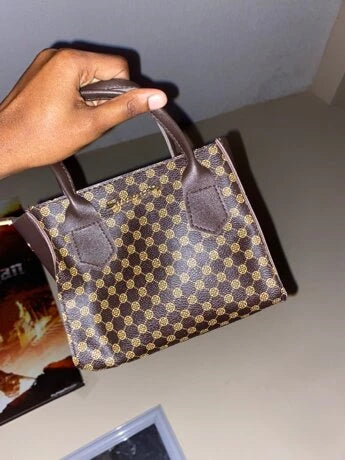 Mini Geometric Graphic Satchel Bag