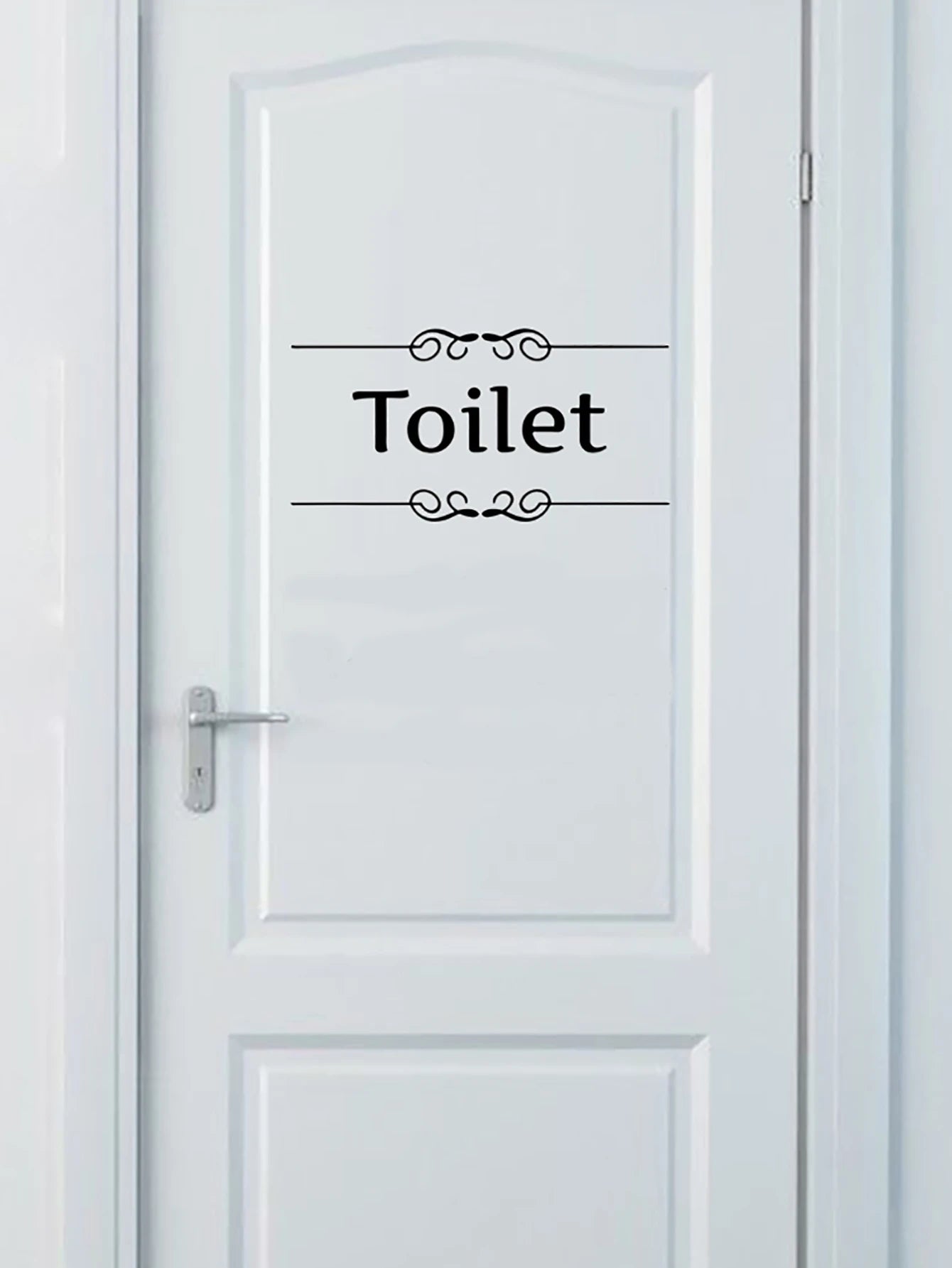 1pc PVC Toilet Wall Sticker,Daily Letter Graphic Creative Wall Decal For Toilet