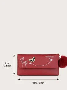 Pom Pom Charm Flap hosszú pénztárca