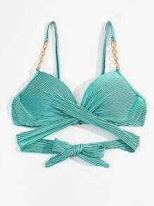 Bordás felhúzható Push Up bikinifelső
