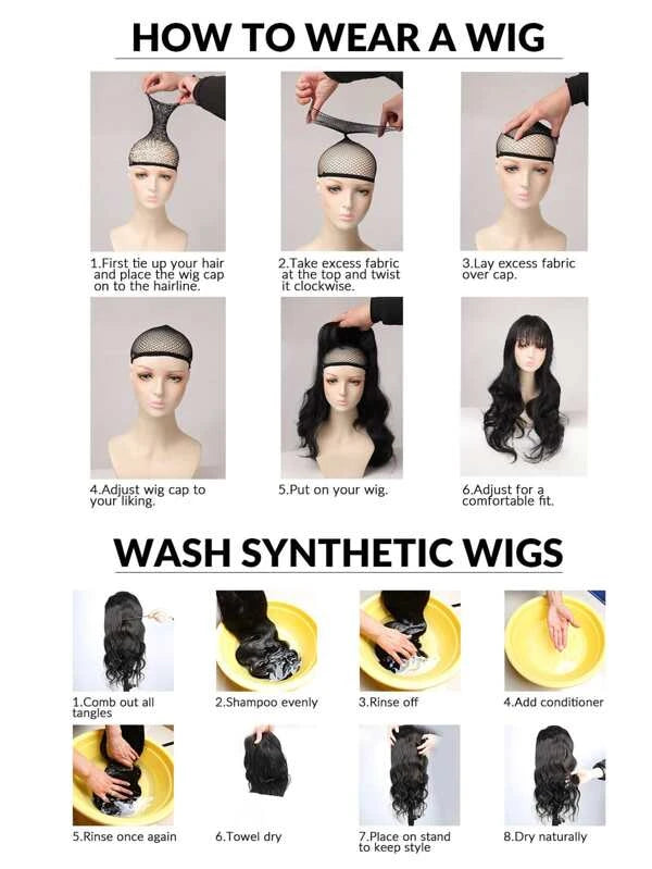 Ombre Short Straight Synthetic Wig