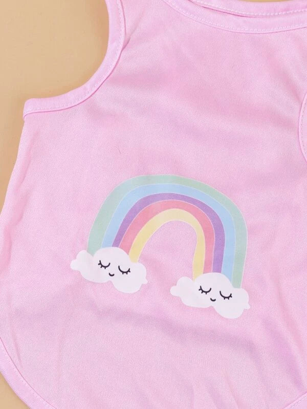 Rainbow Print Pet Tank (XS-XXL)