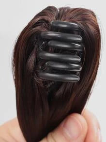Natural Long Curly Synthetic Ponytail Hair Extension With Claw