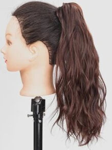 Natural Long Curly Synthetic Ponytail Hair Extension With Claw
