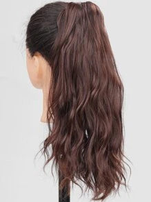Natural Long Curly Synthetic Ponytail Hair Extension With Claw