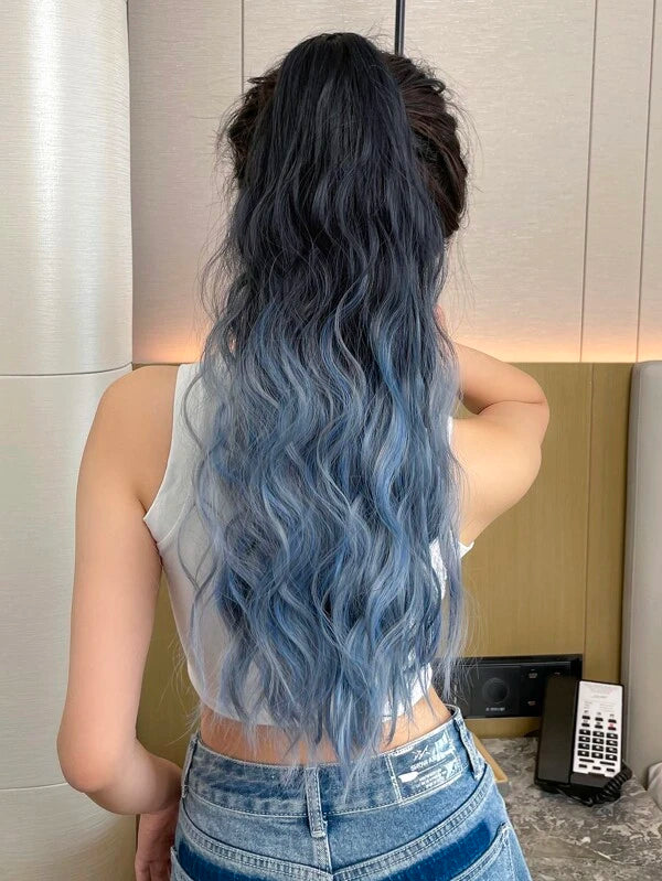 Long Curly Ponytail Synthetic Hair Extension