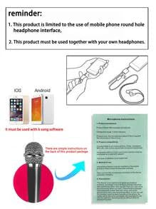 1pc Mini Phone Microphone & 1pc Holder