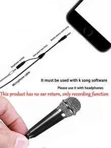 1pc Mini Phone Microphone & 1pc Holder