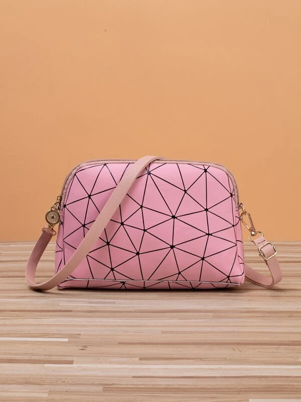 Geometric Pattern Dome Bag