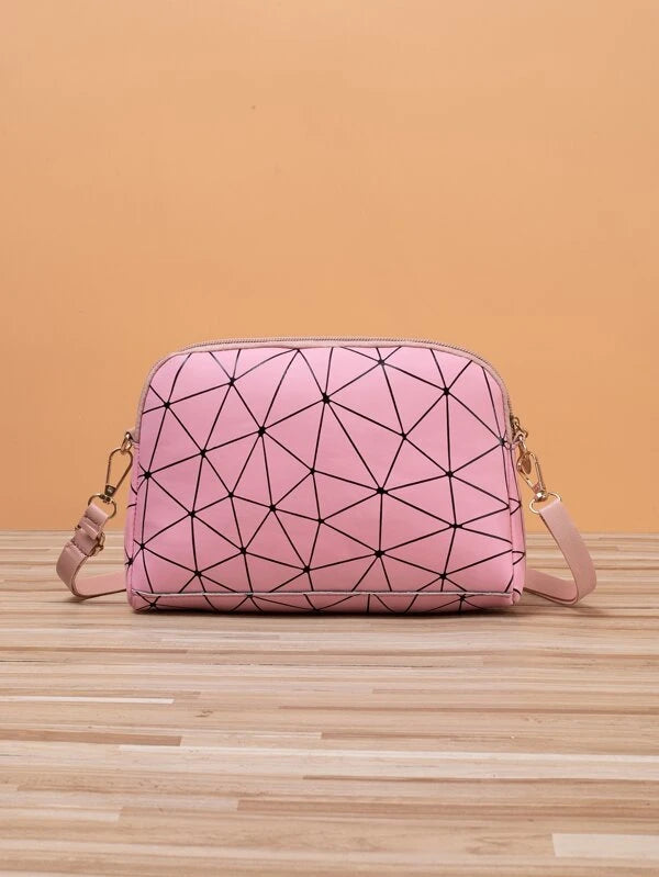 Geometric Pattern Dome Bag