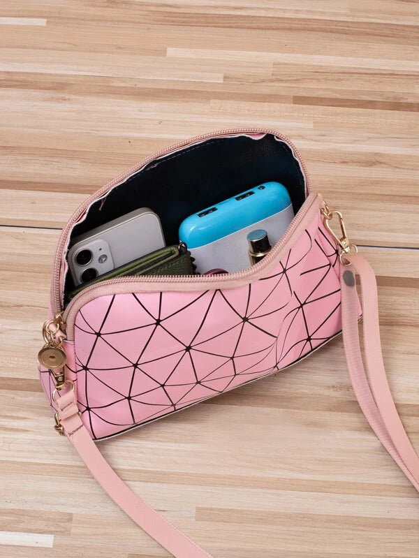 Geometric Pattern Dome Bag
