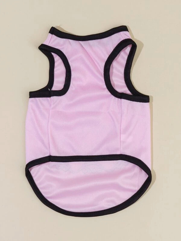 1pc Butterfly Print Pet Tank (XXS--XL)