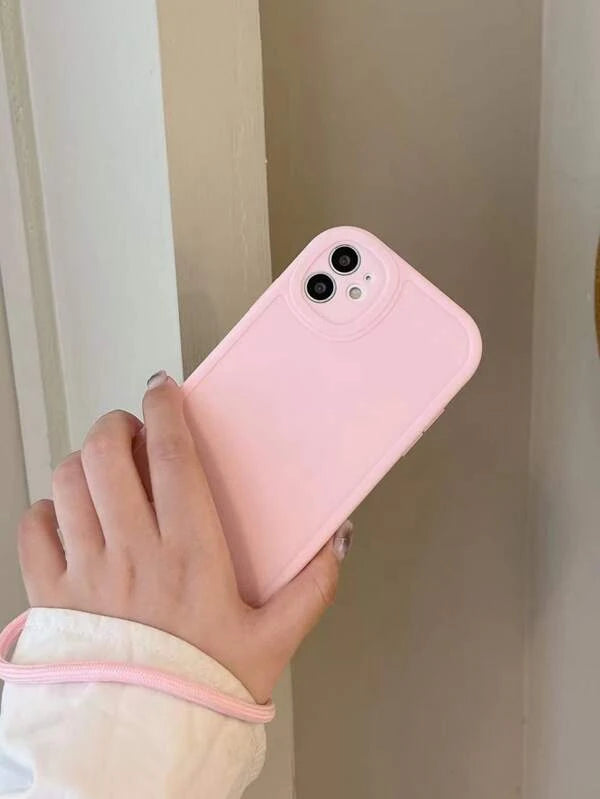 Solid Phone Case With Lanyard
