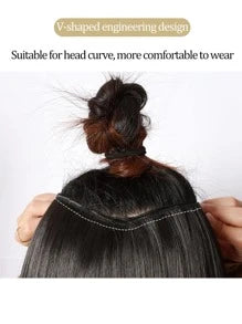 Clip In Long Straight Synthetic Hair Extension