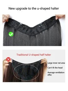 Clip In Long Straight Synthetic Hair Extension