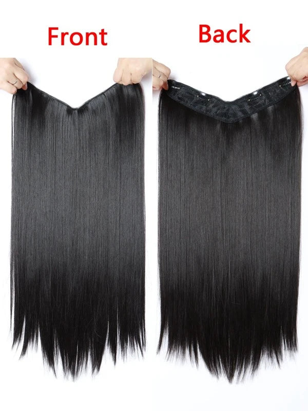 Clip In Long Straight Synthetic Hair Extension