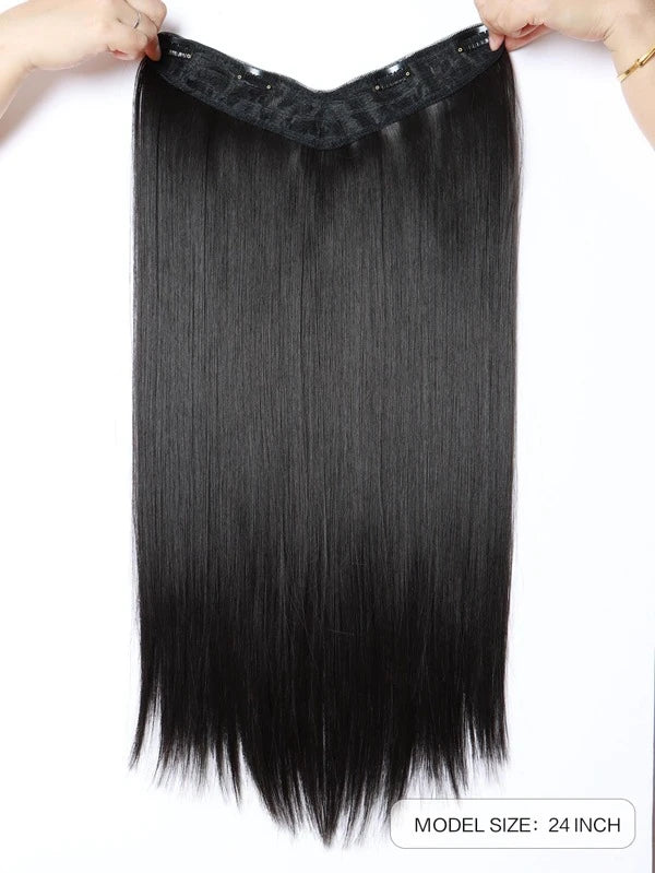 Clip In Long Straight Synthetic Hair Extension