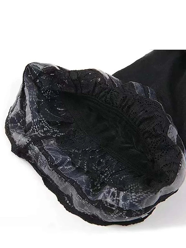Lace Trim Over The Knee Socks