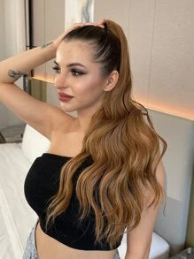 Long Body Wave Ponytail Synthetic Hair Extension