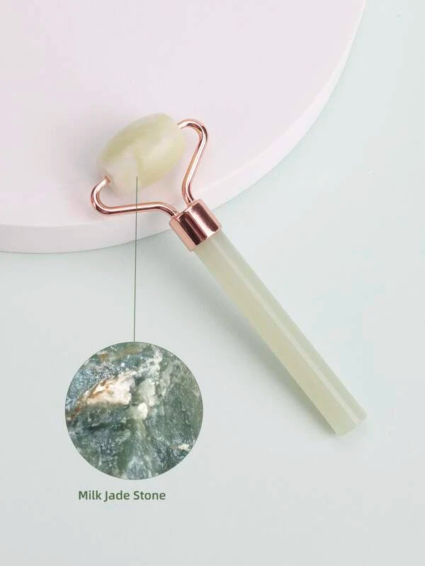 1pc Rose Quartz Eye Facial Massage Roller