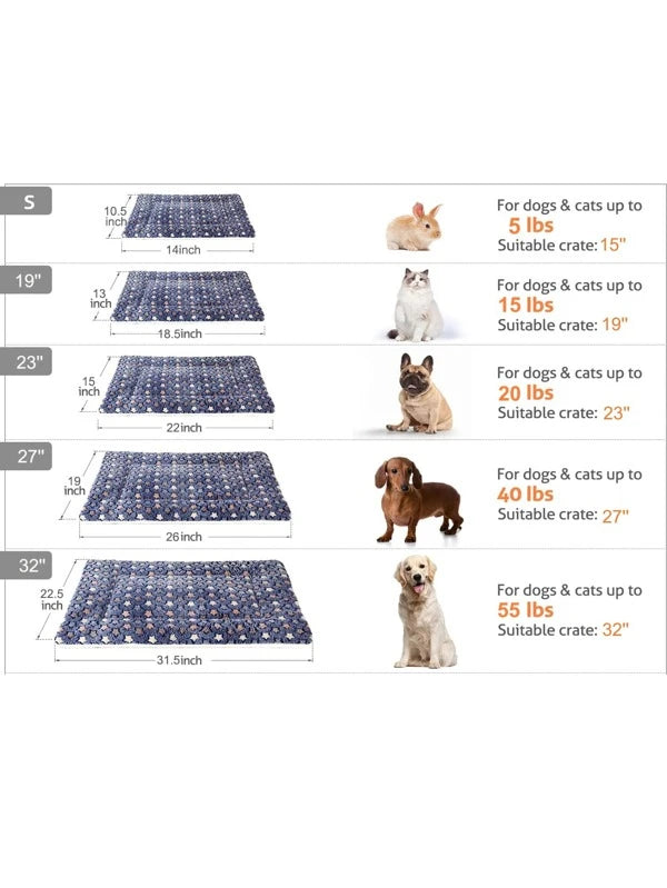 1db Star Print plüss kisállatszőnyeg, meleg kutyaalvószőnyeg, puha kisállatágy kutyáknak és macskáknak (M-XXL)