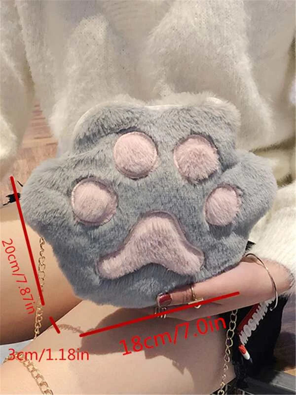 Mini Colorblock Fluffy Novelty Bag
