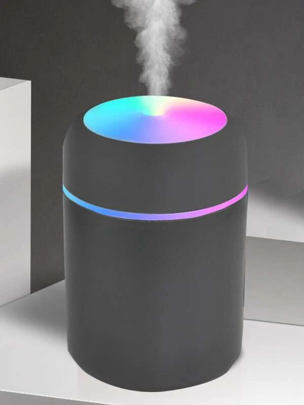 Mini 7 Color Modes Led Humidifier, Dark Grey Desktop USB Humidifier, Portable Mist Small Humidifier