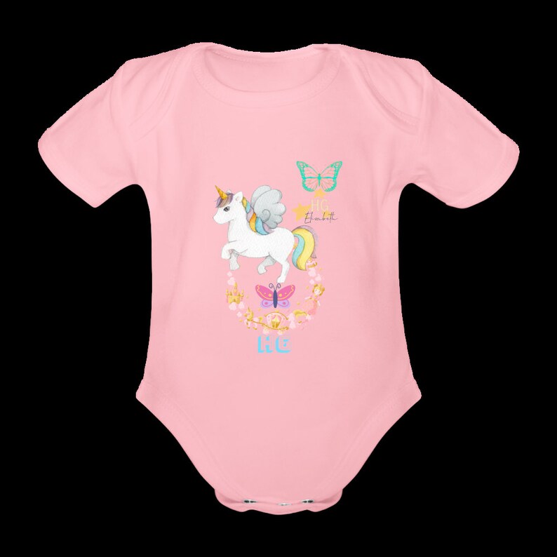 HG Organic Short-sleeved Baby Bodysuit (0-12 moths)