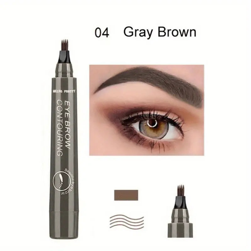 Natural Looking Eyebrow Four Heads Eyebrow Pencil Durable Eyebrow Pencil Waterproof