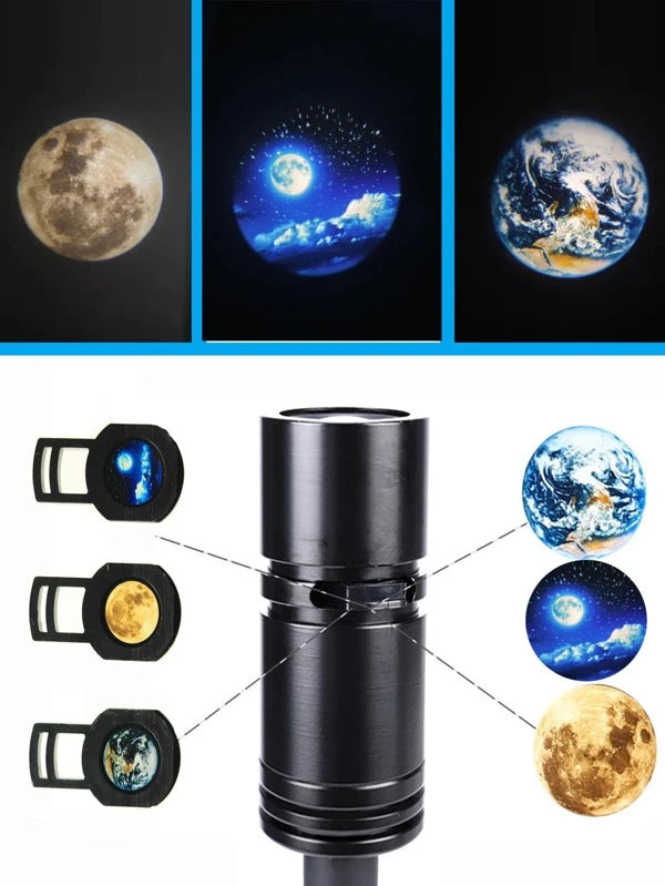 Moon Projection Light, With 3pcs Film, Earth Projection Lamp For Home Decor aís4