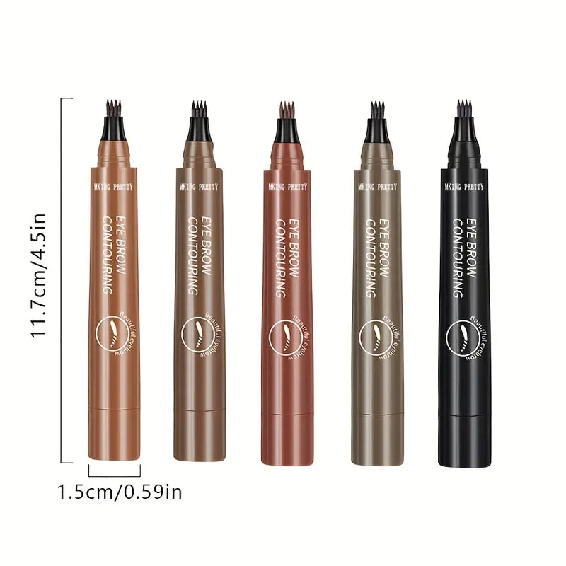 Natural Looking Eyebrow Four Heads Eyebrow Pencil Durable Eyebrow Pencil Waterproof