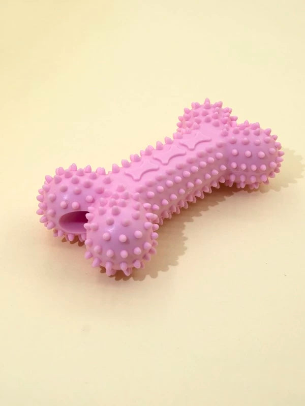 1pc Dog Prickly Bone Shaped Chew Toy (BLUE / PINK)