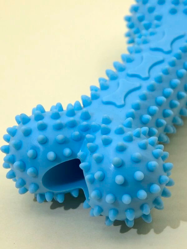 1pc Dog Prickly Bone Shaped Chew Toy (BLUE / PINK)