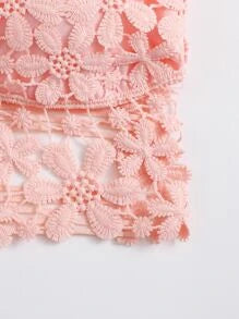 Guipure Lace Longline Bralette