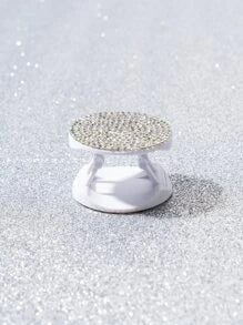 1pc Rhinestone Decor Pop-Out Phone Grip
