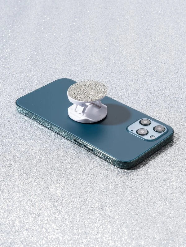1pc Rhinestone Decor Pop-Out Phone Grip