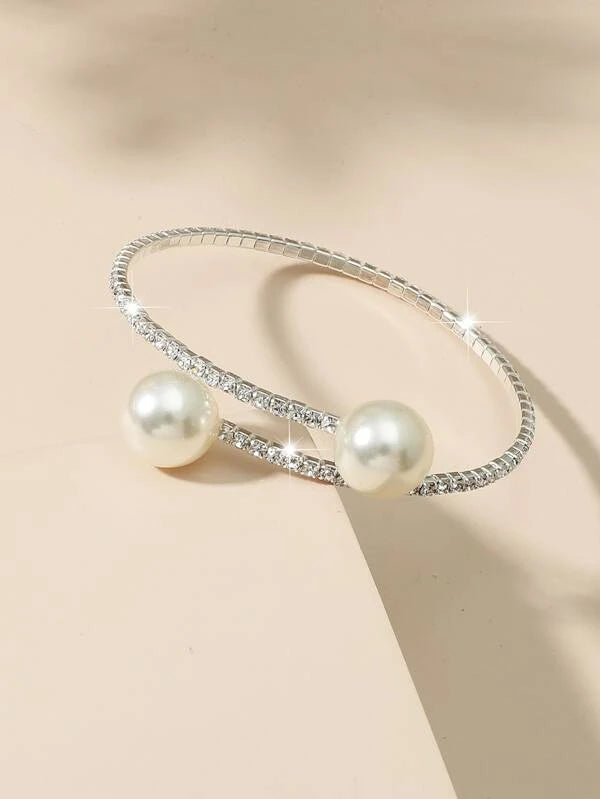 Faux Pearl Decor Bracelet