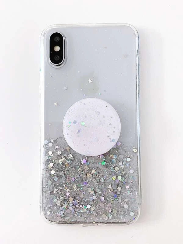 Sequin Hand Strap Phone Case