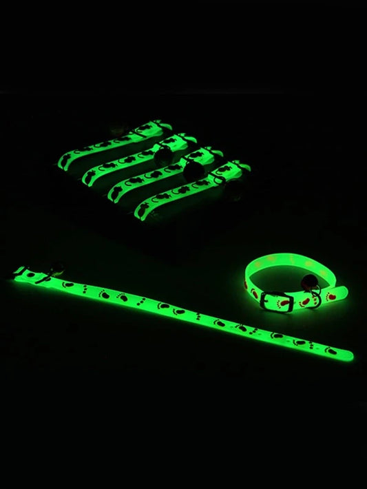 1pc Random Pattern Pet Glow Collar