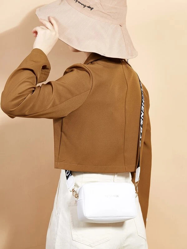 Mini Letter Graphic Crossbody táska