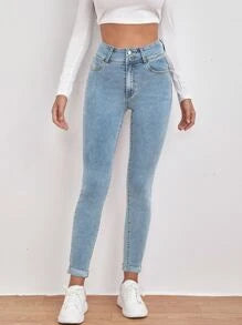 Magas derekú ferde zsebes Skinny Jeans22