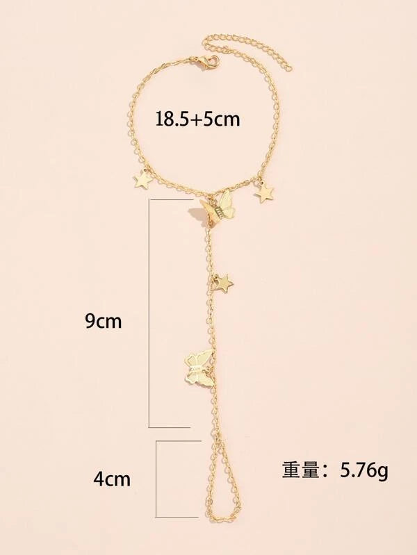 Butterfly Decor Mittens Bracelet