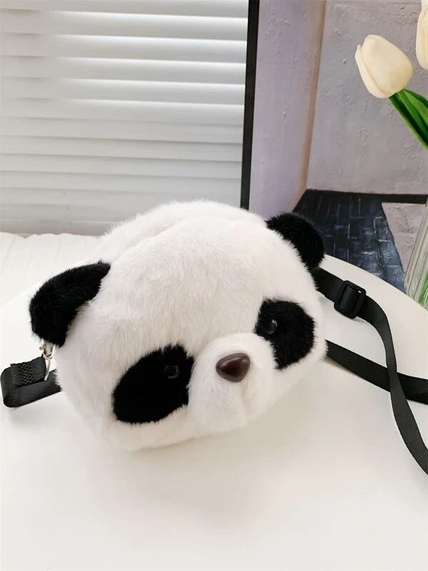 Mini Cartoon Design Fluffy Novelty Bag