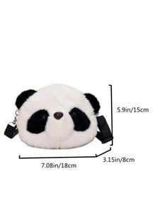Mini Cartoon Design Fluffy Novelty Bag