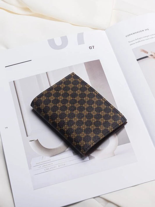 Geometric Print Small Wallet