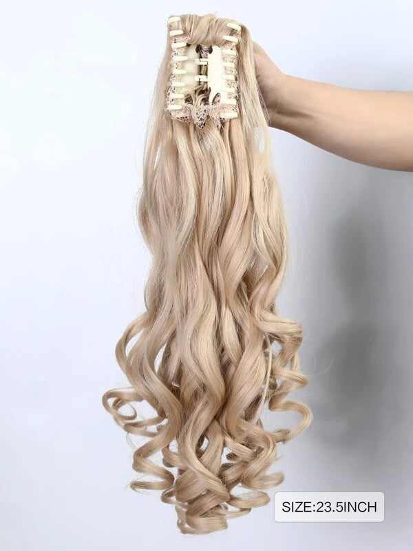Long Curly Ponytail Synthetic Hair Extension