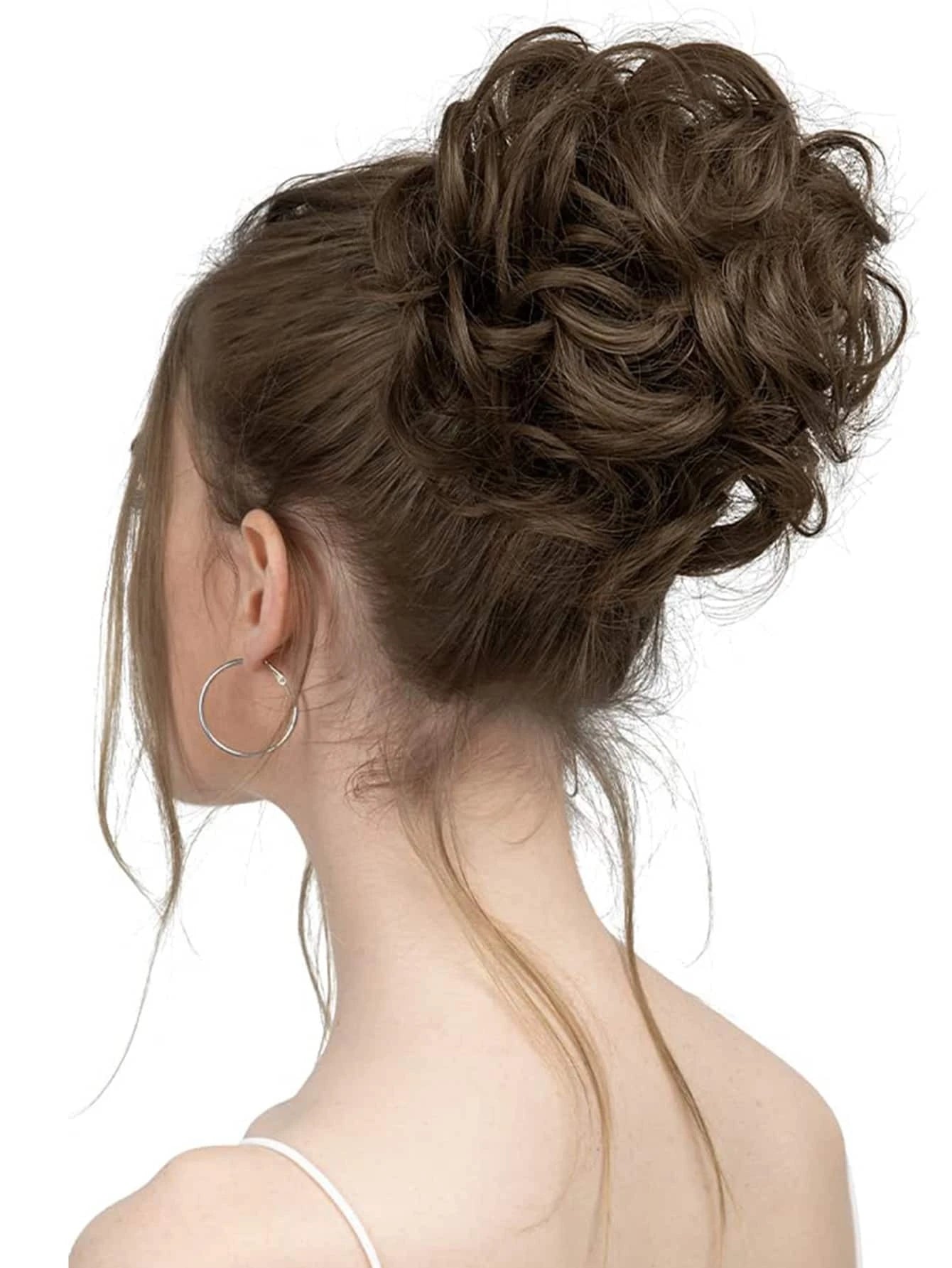 Curly Synthetic Hair Updo