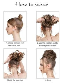 Curly Synthetic Hair Updo