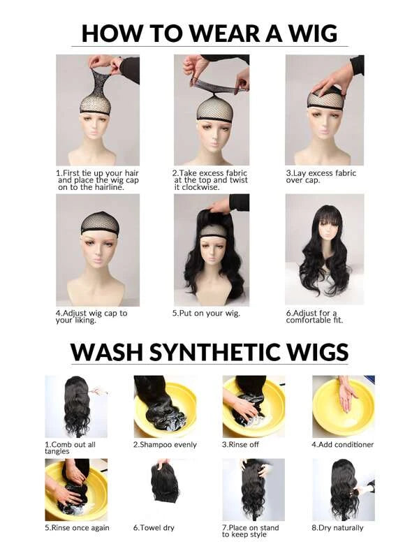 T-part Lace Front Medium Body Wave Synthetic Wig