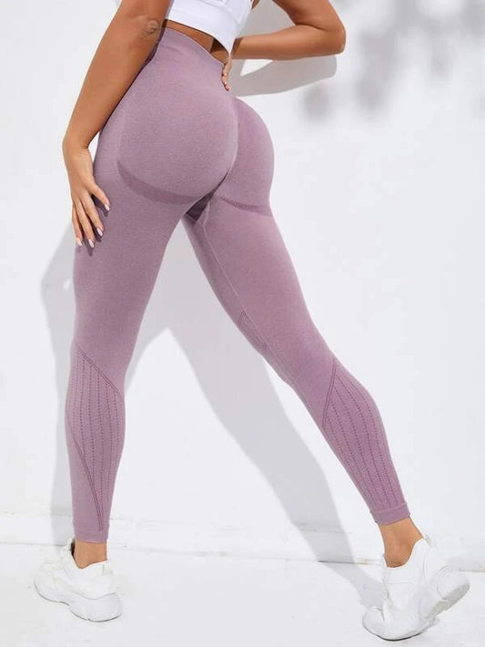 Seamless Wide Waistband Sports Leggings